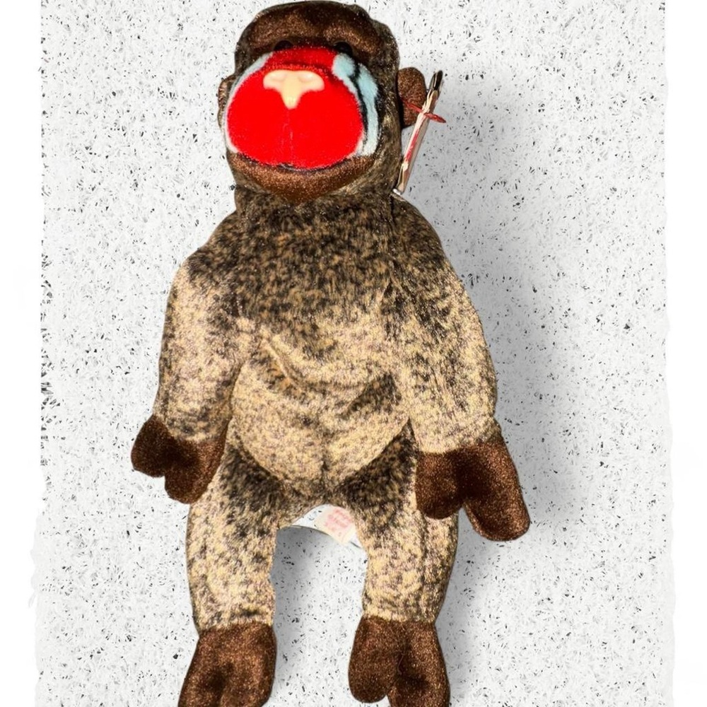 Ty Beanie Babies Cheeks the Baboon #baboon #tybeaniebaby #plush